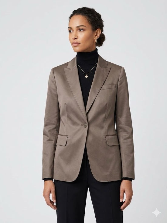 Akris Punto Jackets & Blazers - Akris Tailored Taupe Women's Blazer Jacket